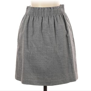 J.Crew Women's Linen Blend Pull On Mini Skirt Gray Size 14. NEW WITH TAGS